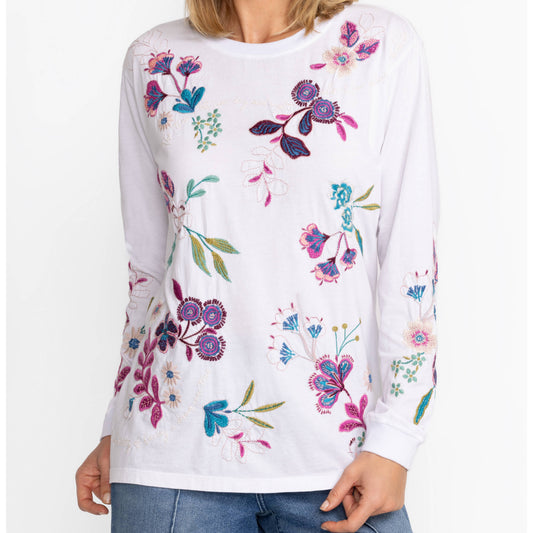 Shilo Relaxed Long Sleeve Tee - White
