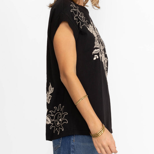 Addison Relaxed Tee - Black