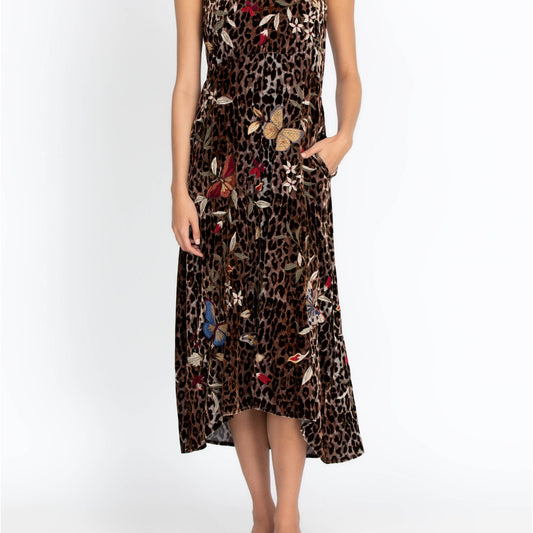 Penelope Maxi Tank Dress - Leopard
