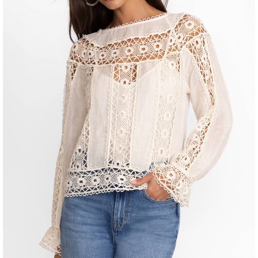 Danila Lace Blouse - Ecru