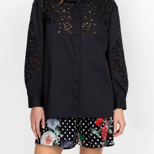 Maricruz Button Down Shirt - Black