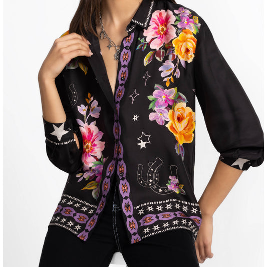 Rosalynda Button Down Shirt - Western Kasumi