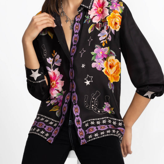 Rosalynda Button Down Shirt - Western Kasumi