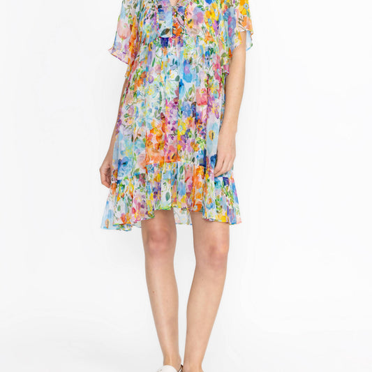 Margareta Mini Dress - Wild Blooms