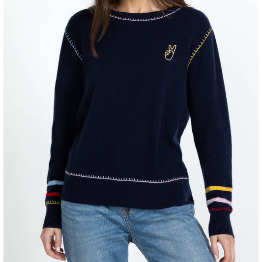 Peace Sweater - Navy