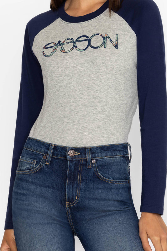 Baseball Tee - Heather Grey