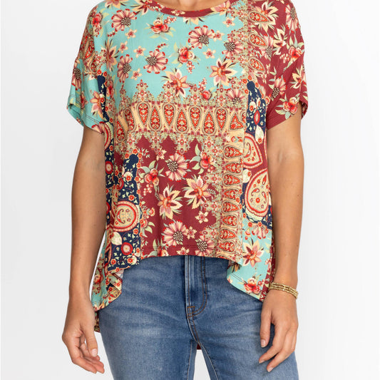 Thena Box Pleat Swing Tee - Thena