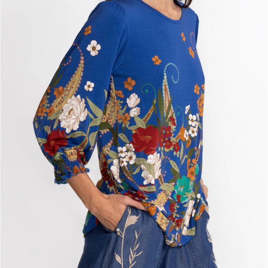 Tee Bee Smocked Sleeve Tee - Teebee