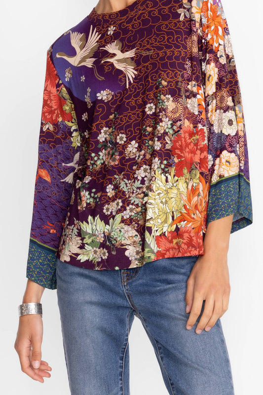 Phoenix Kimono Sleeve Tee - Multi
